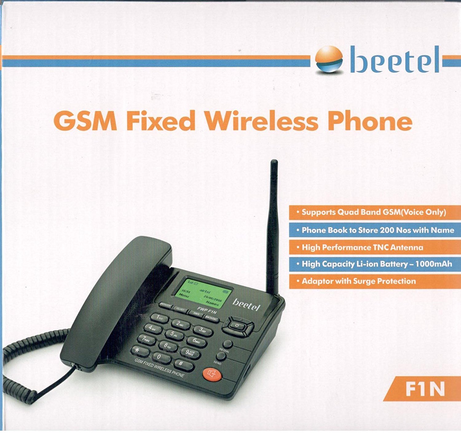 Beetel F1N GSM Fixed Wireless Phone Beetel F1N GSM Fixed Wireless Phone