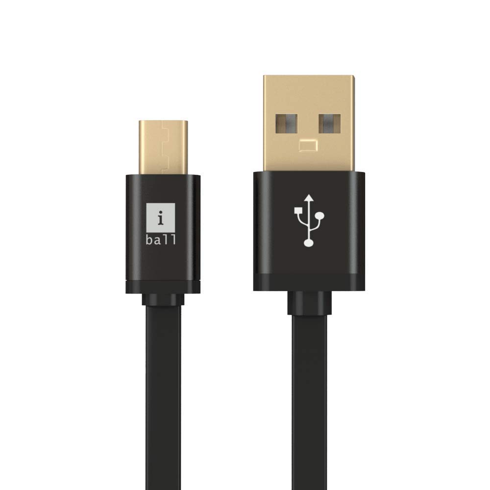 iBall IC-MFT03 White Flat Micro USB Data Cable 1 Meter with Gold Plated Connectors iBall IC-MFT03 White Flat Micro USB Data Cable 1 Meter with Gold Plated Connectors