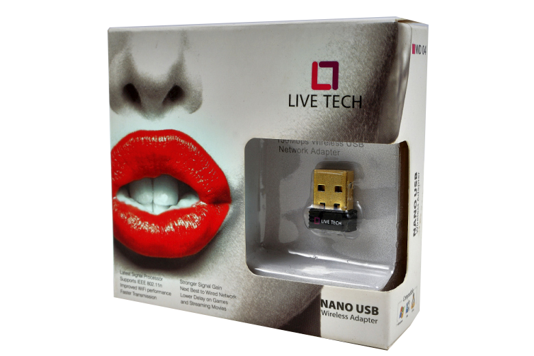 LIVE TECH WD 04 - WIRELESS WIFI ADAPTER (150 MBPS) LIVE TECH WD 04 - WIRELESS WIFI ADAPTER (150 MBPS)